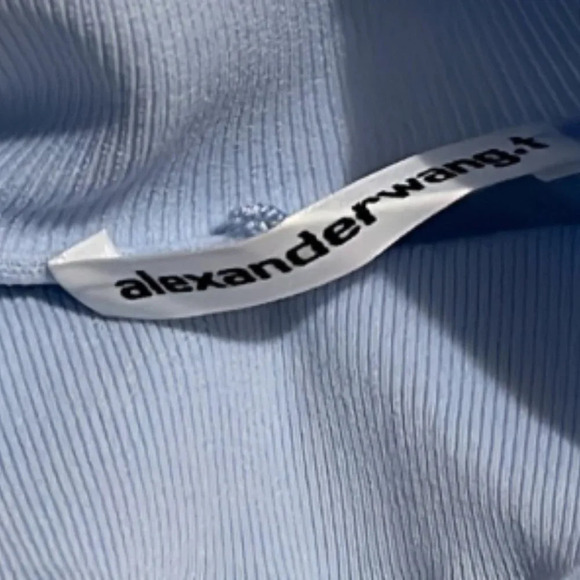 Alexander Wang Blue Bodycon T-Shirt - Picture 4 of 5